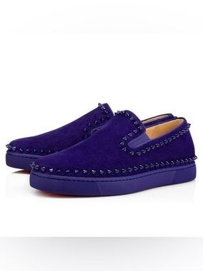 CHRISTIAN LOUBOUTIN COLONNAKI FLAT VELOURS BENGALE - SIZE 42 - BRAND NEW Christian Louboutin Colonnaki Flat Velvet Loafer 40 | eBay main image 4